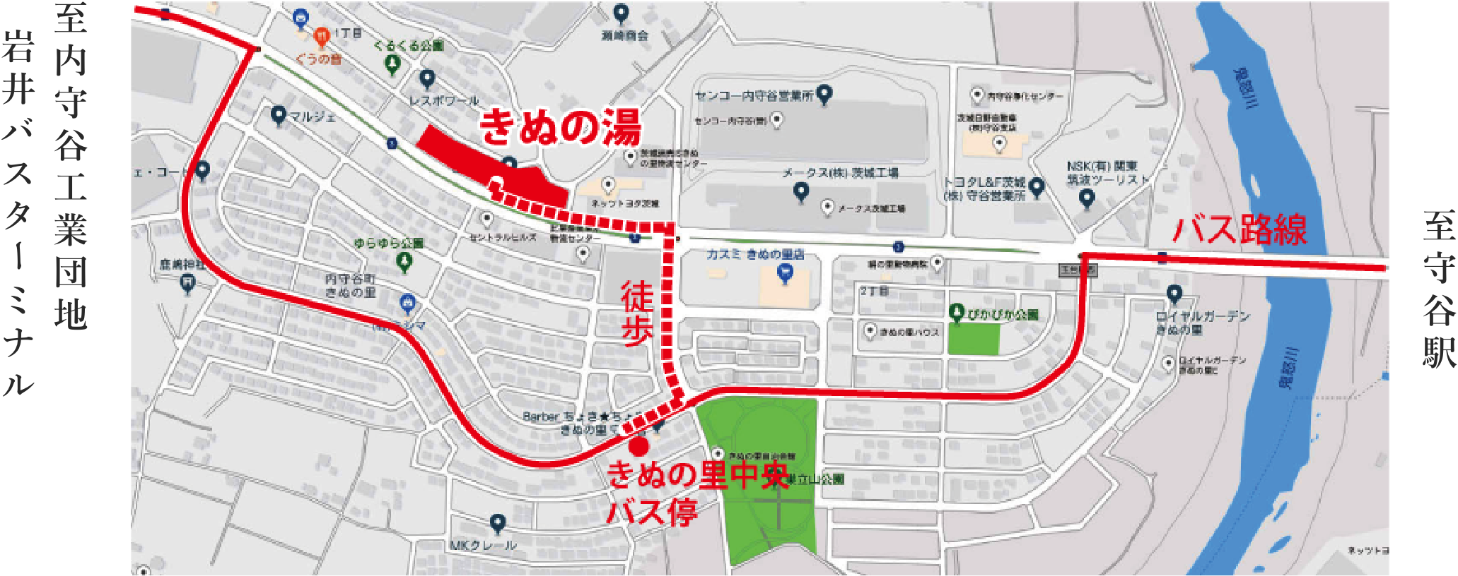 守谷駅西口バス乗り場